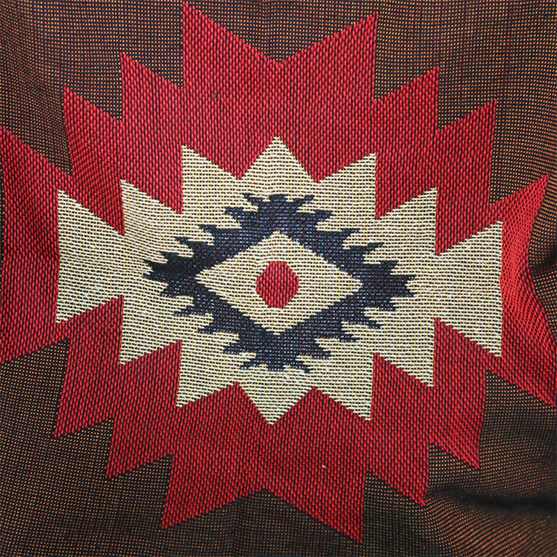 Buddha Stones Tibetan Geometric Hand-Dyed Craftsman Blanket - image 7