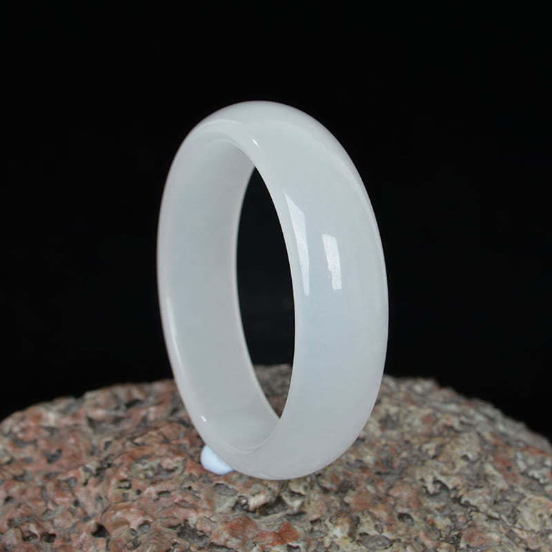 Natural Golden Silk Jade Wealth Luck Bracelet Bangle - image 2