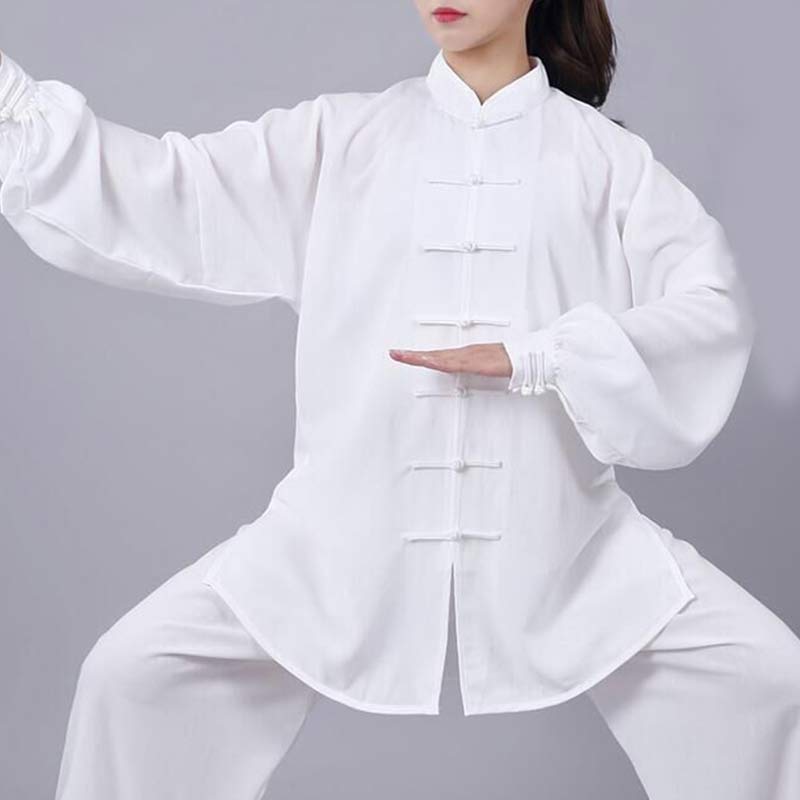 Buddha Stones Meditation Zen Prayer Spiritual Tai Chi Qigong Practice Unisex Embroidery Clothing Set - image 1