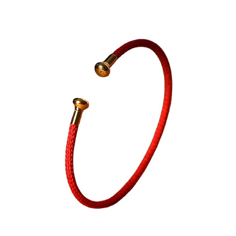 Buddha Stones Simple Design Handmade Luck Braid String Cuff Bracelet - image 7