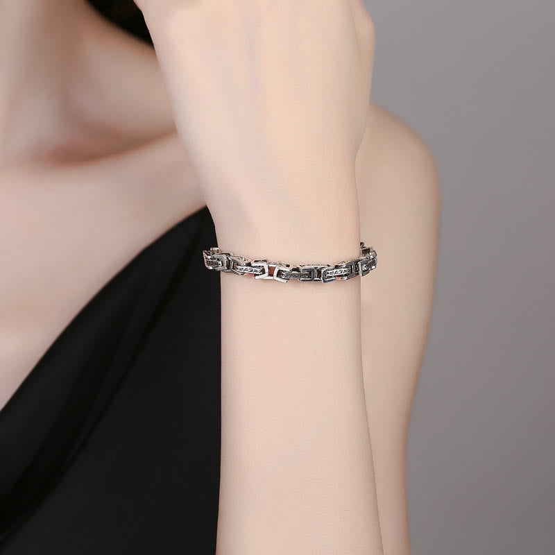 Buddha Stones Dragon Om Mani Padme Hum Engraved Copper Luck Success Bracelet - image 3