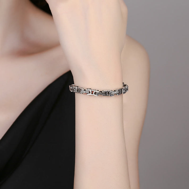 Buddha Stones Dragon Om Mani Padme Hum Engraved Copper Luck Success Bracelet - image 3