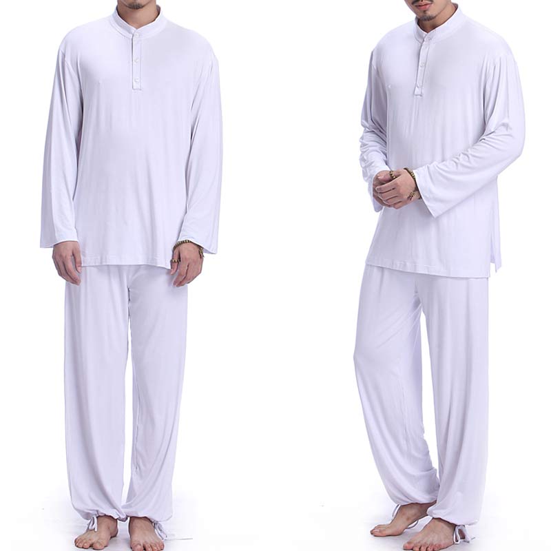 Meditation Prayer Spiritual Zen Tai Chi Practice Yoga Clothing Men's Set - image 16