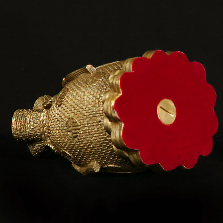 Chenrezig Thousand-handed Avalokitesvara Figurine Double-sided Kuan Yin Bodhisattva Protection Solid Copper Statue Decoration - image 8