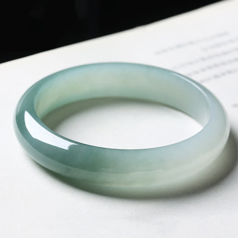 Buddha Stones Jade Abundance Luck Healing Bangle Bracelet - image 2