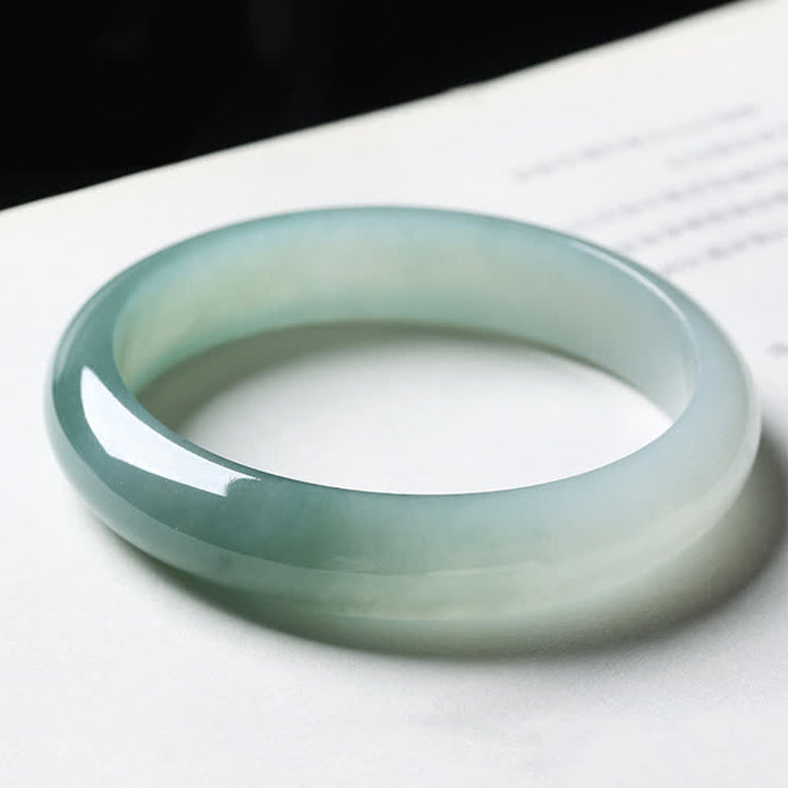 Buddha Stones Jade Abundance Luck Healing Bangle Bracelet - image 2