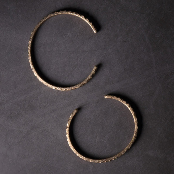 Buddha Stones Simple Design Copper Wealth Cuff Bracelet - image 10