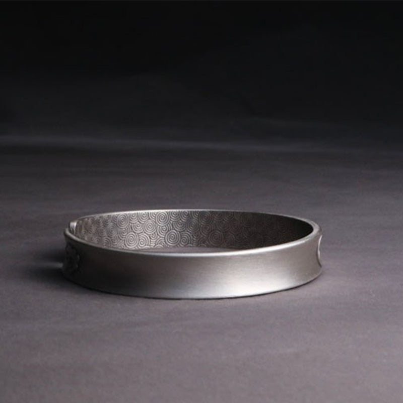 999 Sterling Silver Yin Yang Auspicious Clouds Balance Harmony Bracelet - image 6