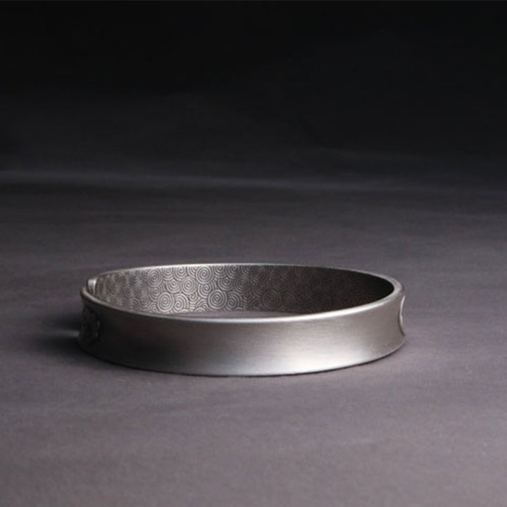 999 Sterling Silver Yin Yang Auspicious Clouds Balance Harmony Bracelet - image 6