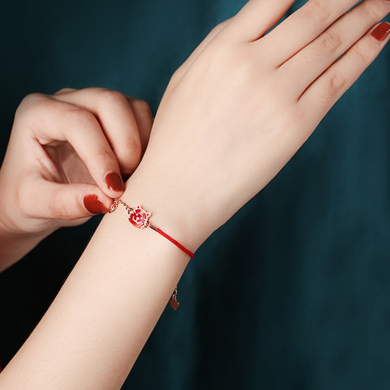 Buddha Stones 925 Sterling Silver Color-changing Chinese Zodiac Luck Protection Red String Chain Bracelet - image 11