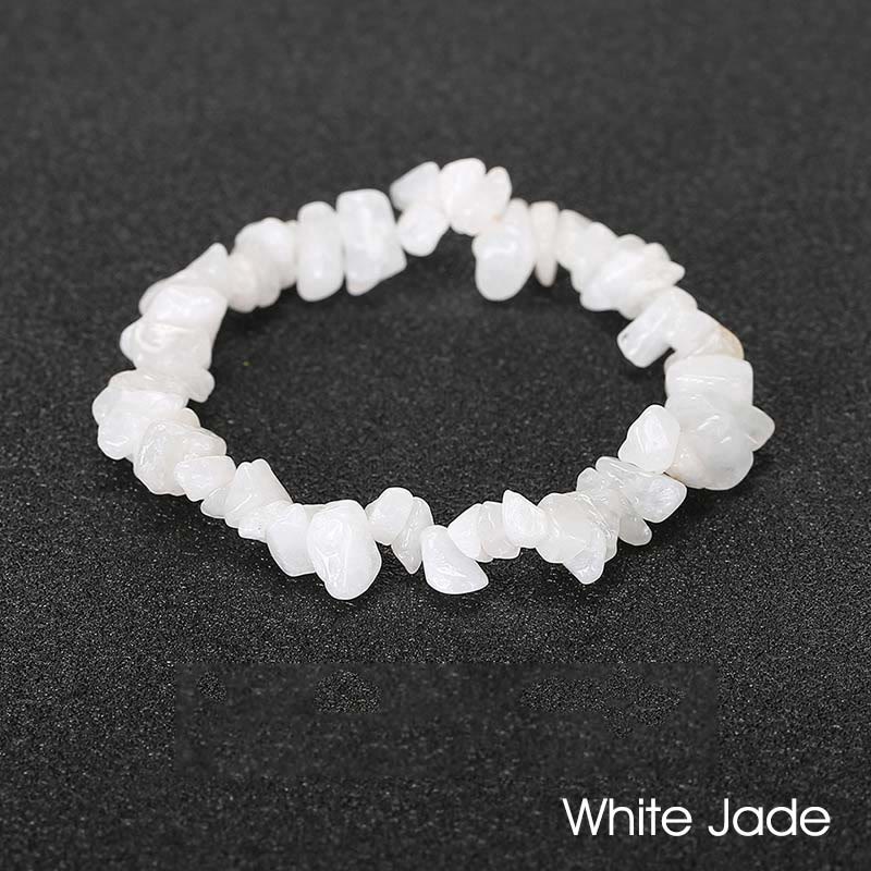 Natural Irregular Shape Crystal Stone Warmth Soothing Bracelet