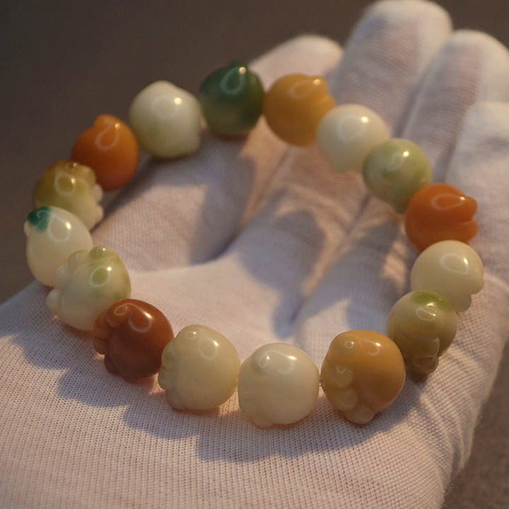 Buddha Stones Multilayered Bodhi Seed Cute Cat Paw Calm Harmony Bracelet - image 14
