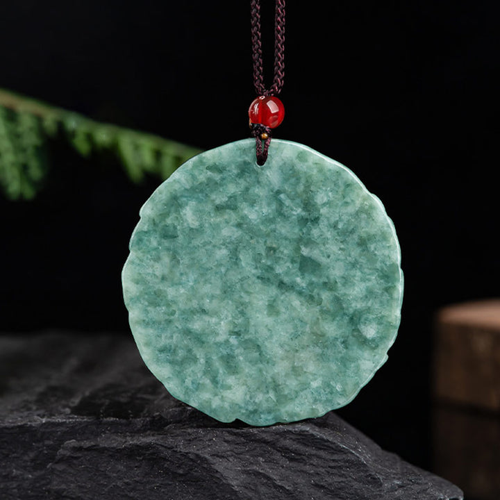 Buddha Stones Dragon Jade Yin Yang Balance Necklace String Pendant - image 6