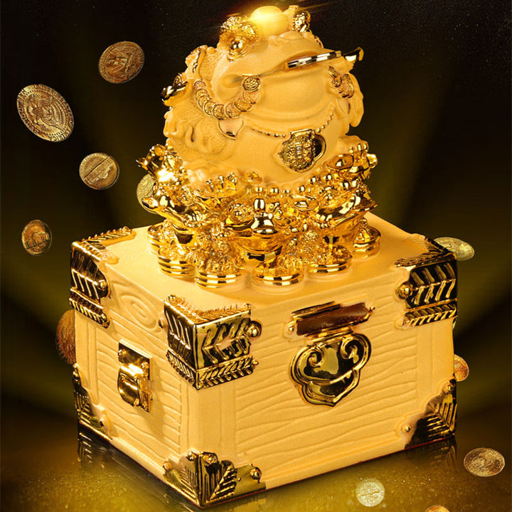 Feng Shui Money Frog Statue Luck Wealth Decoration - Large 20.5*16.2*34.5cm - image 0