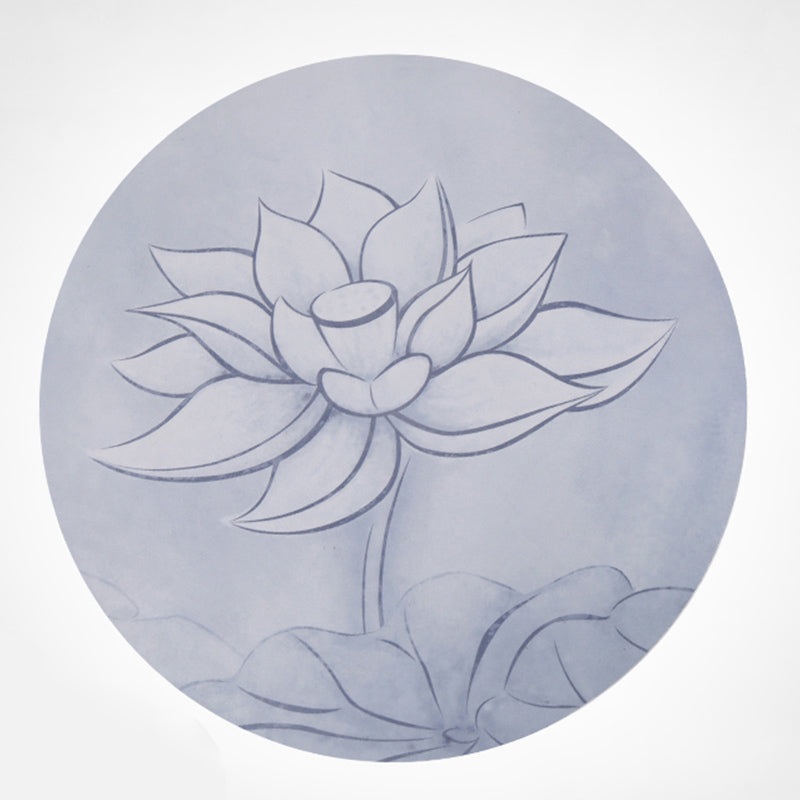 Lotus Mandala Pattern Foldable Yoga Meditation Seat Mat Home Decoration - LOTUS SYMBOL - Gray - image 8