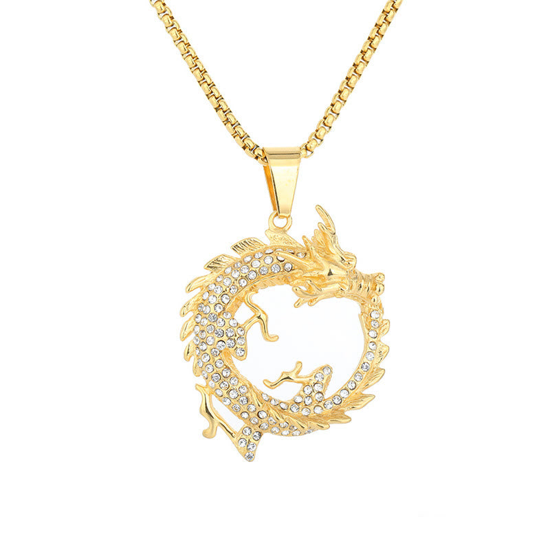 Buddha Stones Chinese Zodiac Dragon Pattern Success Necklace Pendant - image 6