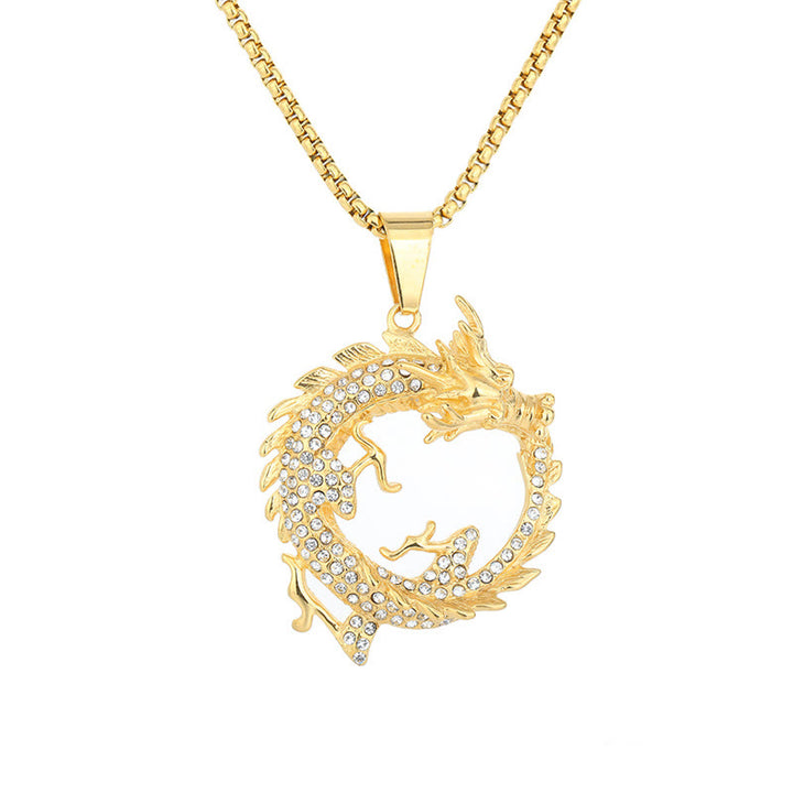 Buddha Stones Chinese Zodiac Dragon Pattern Success Necklace Pendant - image 6
