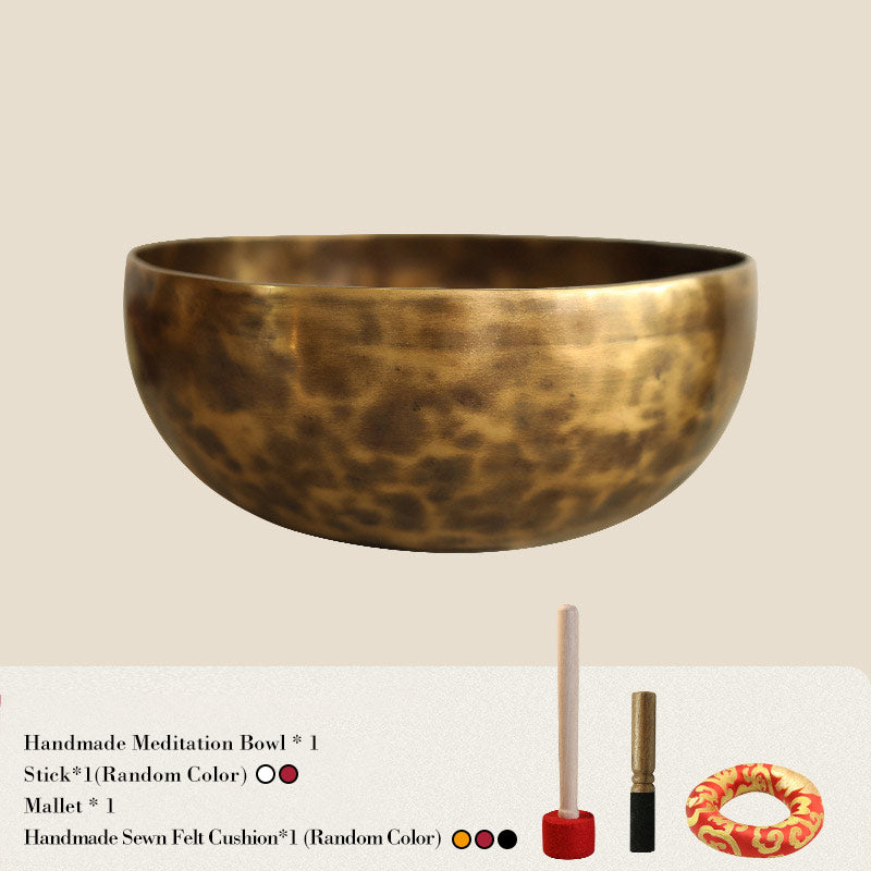 Tibetan Sound Bowl Handcrafted for Healing and Meditation Positive Energy Singing Bowl Set - 7.87IN (20CM) - image 3