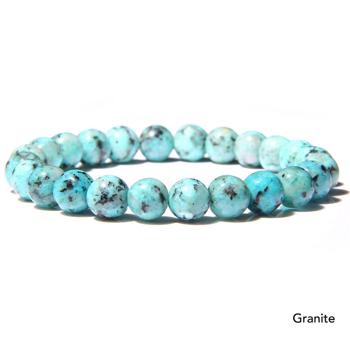 Natural Agate Stone Crystal Balance Beaded Bracelet