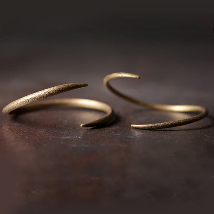Buddha Stones Simple Design Copper Luck Adjustable Cuff Bracelet - Small 55mm&Large 63mm Bracelet - image 3
