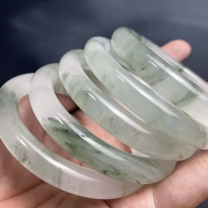 Jade Abundance Luck Blessing Bracelet Bangle - image 8