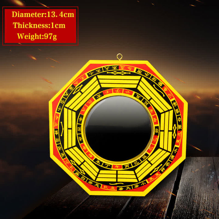 Feng Shui Bagua Map Balance Living Room Energy Map Mirror - 5 IN - Convex Mirror - Yellow - image 12