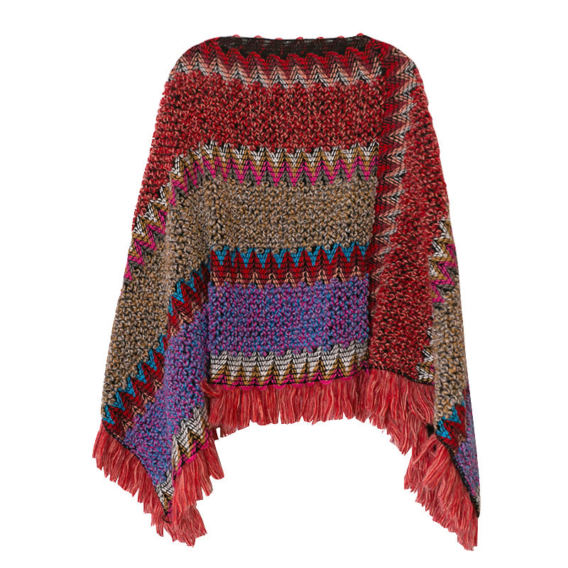 Buddha Stones Tibetan Shawl Warm Cloak Tibetan Tassel Scarf - image 16