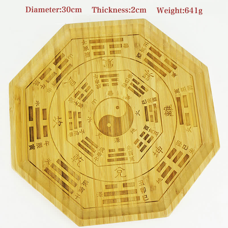Feng Shui Bamboo Bagua Map Harmony Energy Map - Bagua Map 30cm - image 38