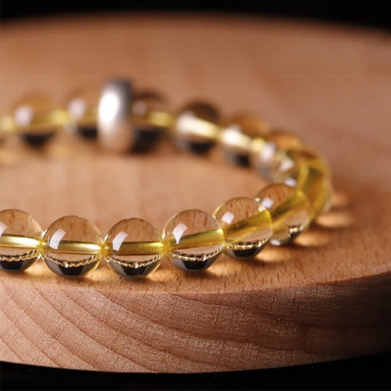 925 Sterling Silver Chinese Zodiac Natal Buddha Citrine Protection Bracelet - image 17