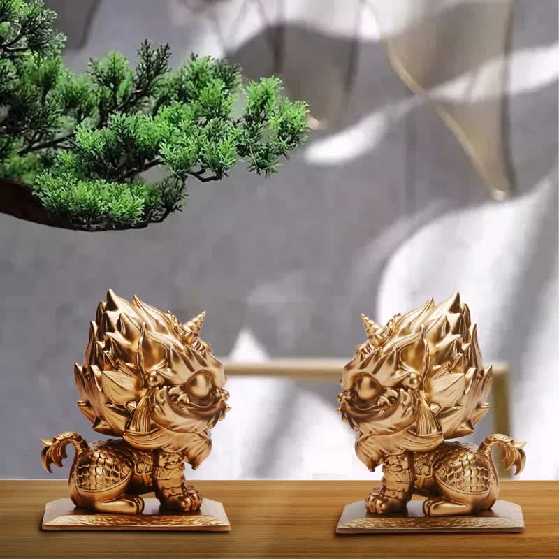 Lion Statue Strength Resin Home Office Decoration - image 0