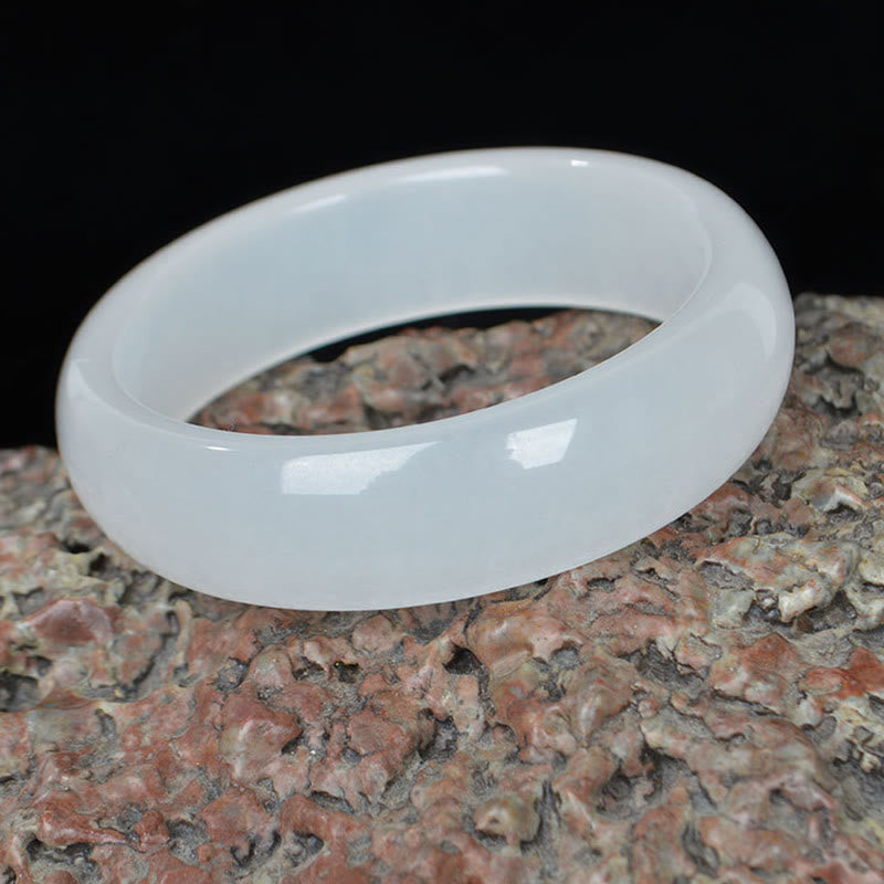 Natural Golden Silk Jade Wealth Luck Bracelet Bangle - image 8