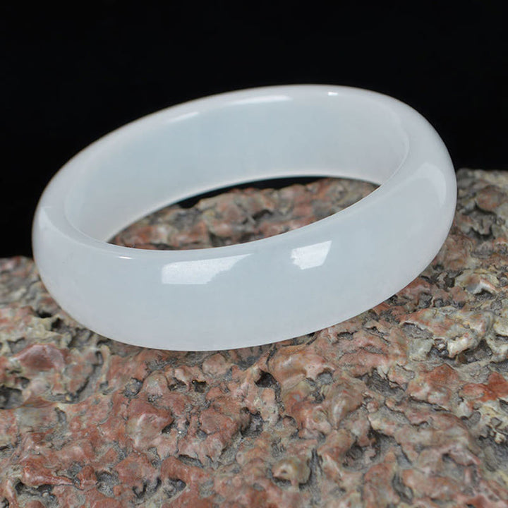 Natural Golden Silk Jade Wealth Luck Bracelet Bangle - image 8