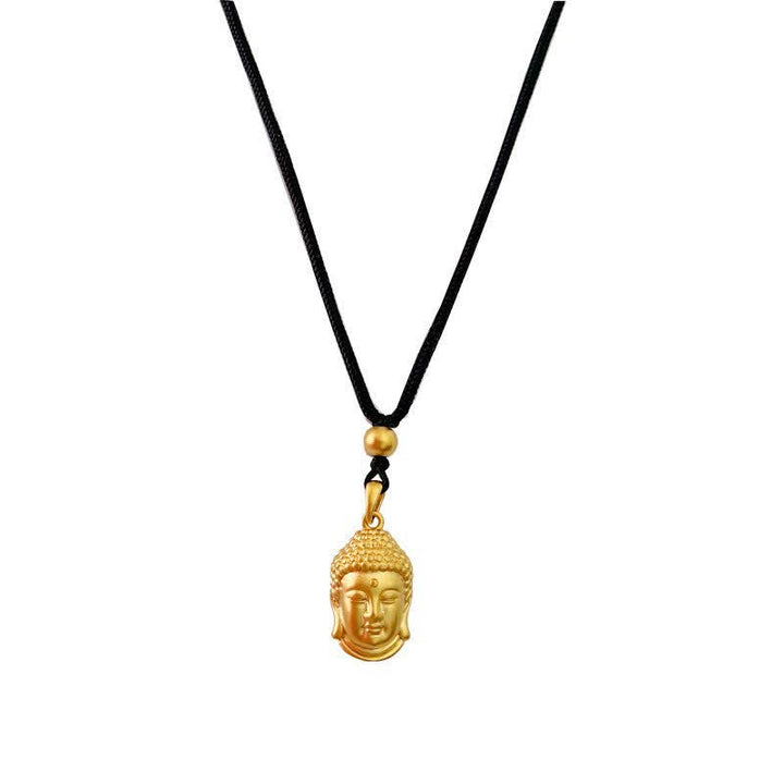 Gold Buddha Copper Wealth Necklace Pendant - image 11