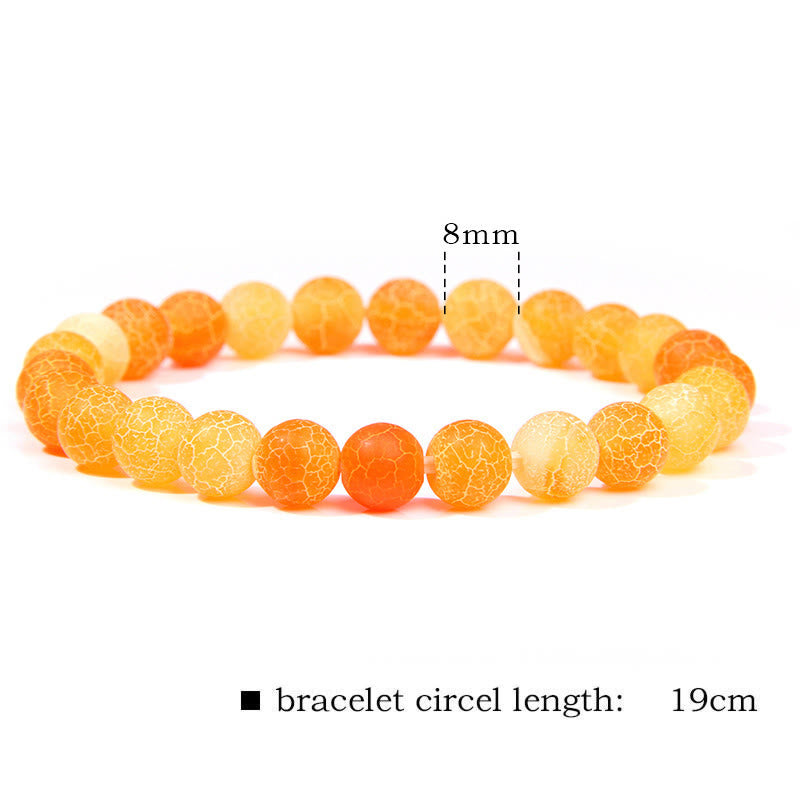 Natural Agate Stone Crystal Balance Beaded Bracelet