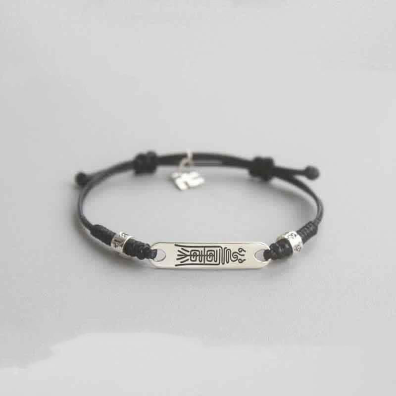 Buddha Stones 925 Sterling Silver Red String Luck Strength Braid Bracelet - image 10