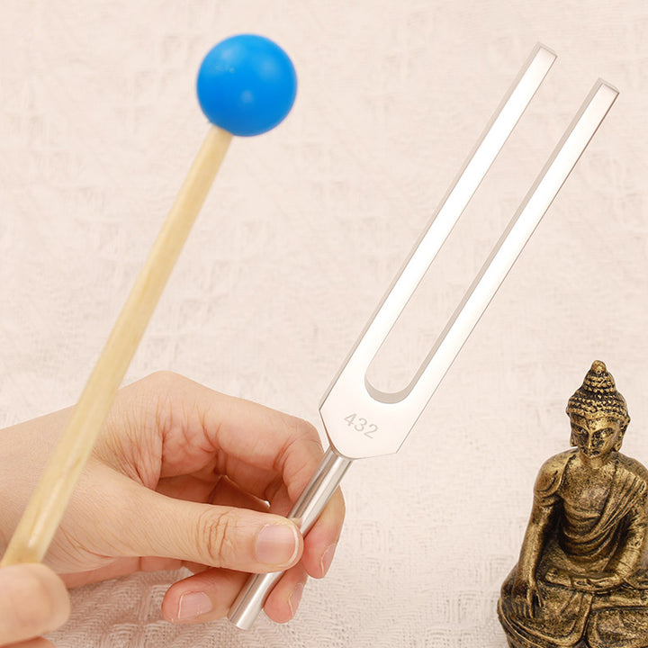 Tuning Fork 432HZ Aluminum Alloy with Hammer for Mind and Spirit Healing - Tuning Fork - image 0