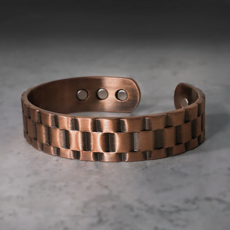 Buddha Stones Vintage Copper Balance Cuff Bracelet - image 1