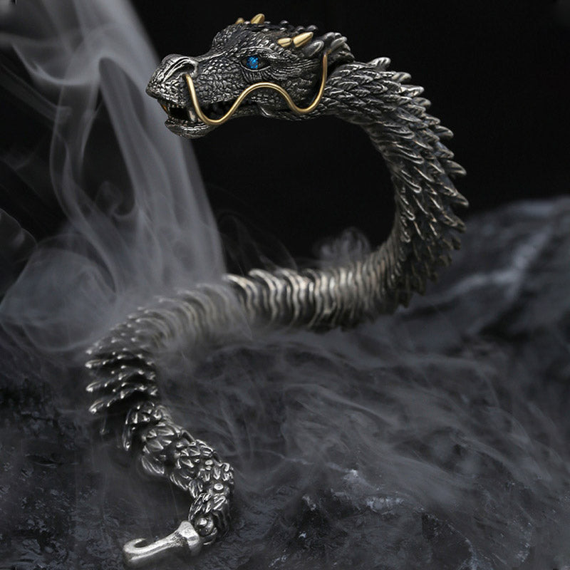 Buddha Stones Nordic Dragon Handmade Amulet Luck Protection Chain Bracelet - image 3