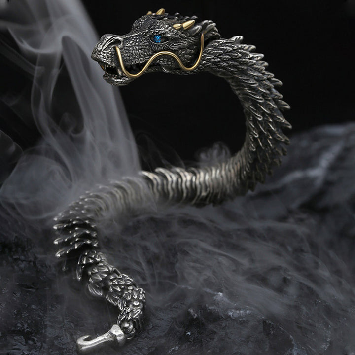 Buddha Stones Nordic Dragon Handmade Amulet Luck Protection Chain Bracelet - image 3