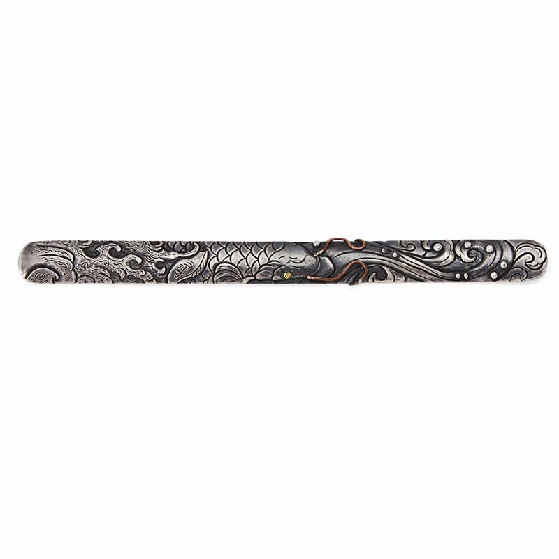 999 Sterling Silver 990 Gold Koi Fish Luck Wealth Success Bracelet Bangle - image 12
