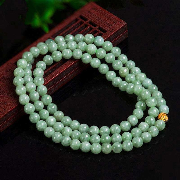 108 Beads Jade Luck Bracelet Mala - image 4