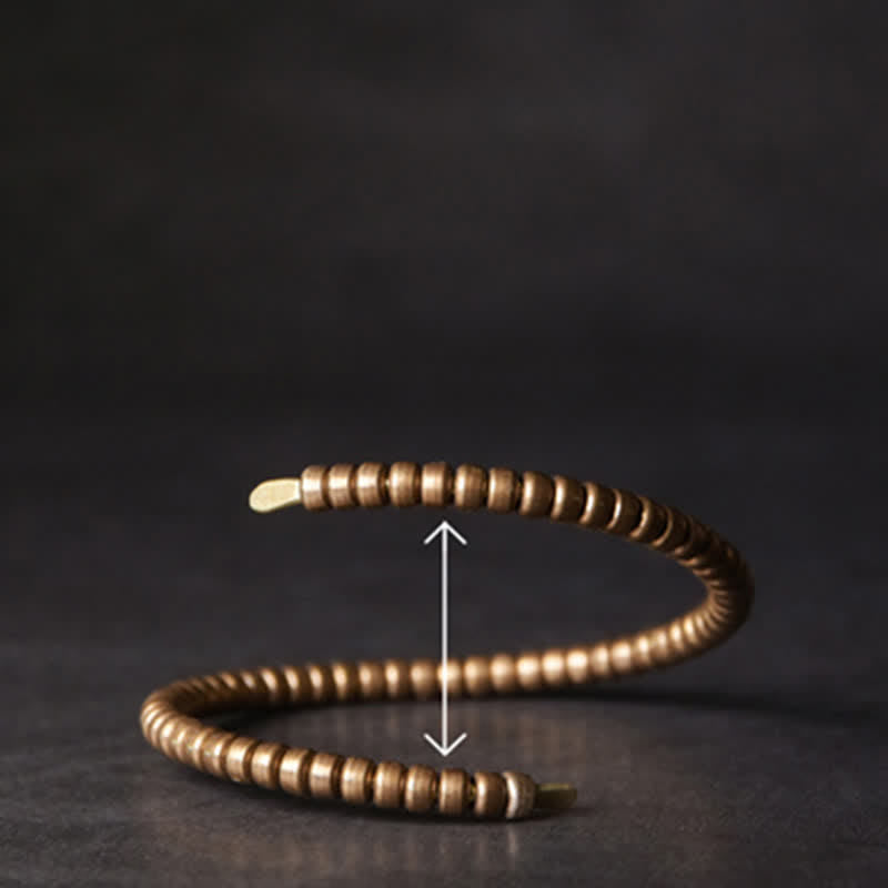 Buddha Stones Vintage Design Copper Balance Adjustable Cuff Bracelet - image 9