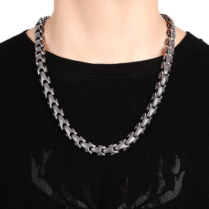 Dragon Pattern Titanium Steel Protection Necklace Pendant Bracelet - image 14