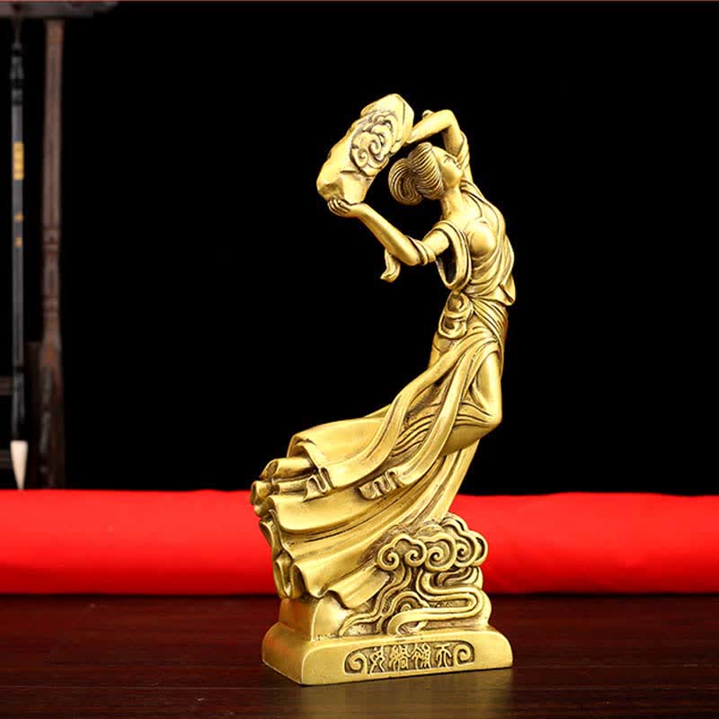 Bodhisattva Nuwa Mends The Sky Protection Copper Statue Decoration - image 3