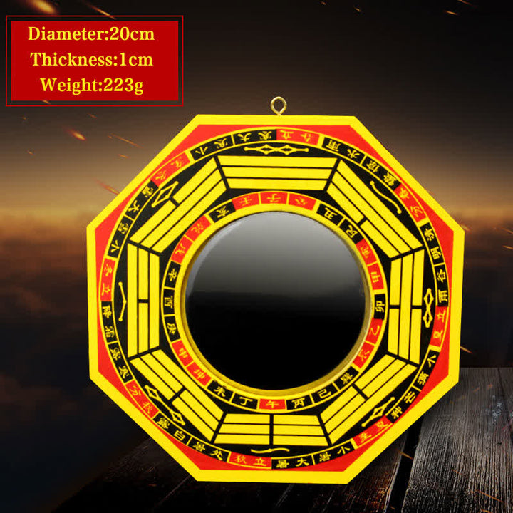 Feng Shui Bagua Map Balance Living Room Energy Map Mirror - 7 IN - Convex Mirror - Yellow - image 16