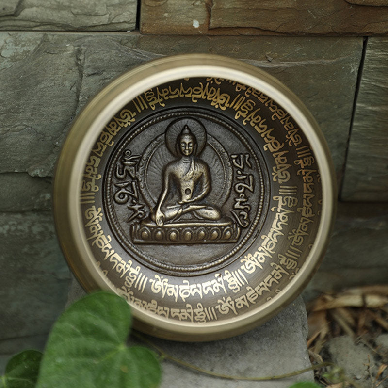 Tibetan Sound Bowl Handcrafted for Focus and Meditation Peaceful Happiness Singing Bowl Set - image 9