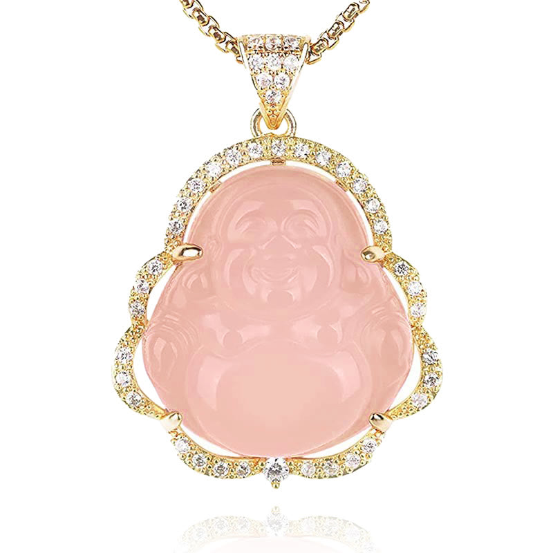 Buddha Stones Good Luck Laughing Buddha Necklace - image 13