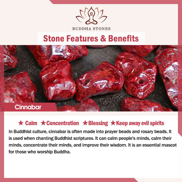 Buddha Stones 925 Sterling Silver Natural Cinnabar Four Leaf Clover Flower Blessing Chain Bracelet - image 12