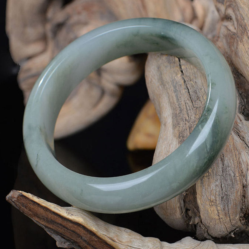 Natural Jade Luck Healing Bangle Bracelet - image 2