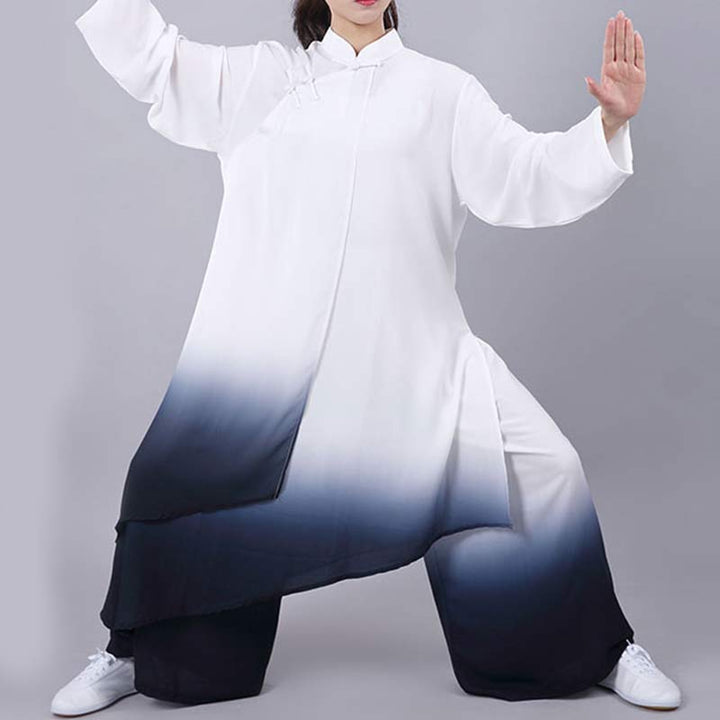 Gradient Painting Meditation Prayer Spiritual Zen Tai Chi Qigong Practice Unisex Clothing Set - image 2